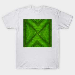 Banana leaf kaleidoscopic patterns. THREE T-Shirt